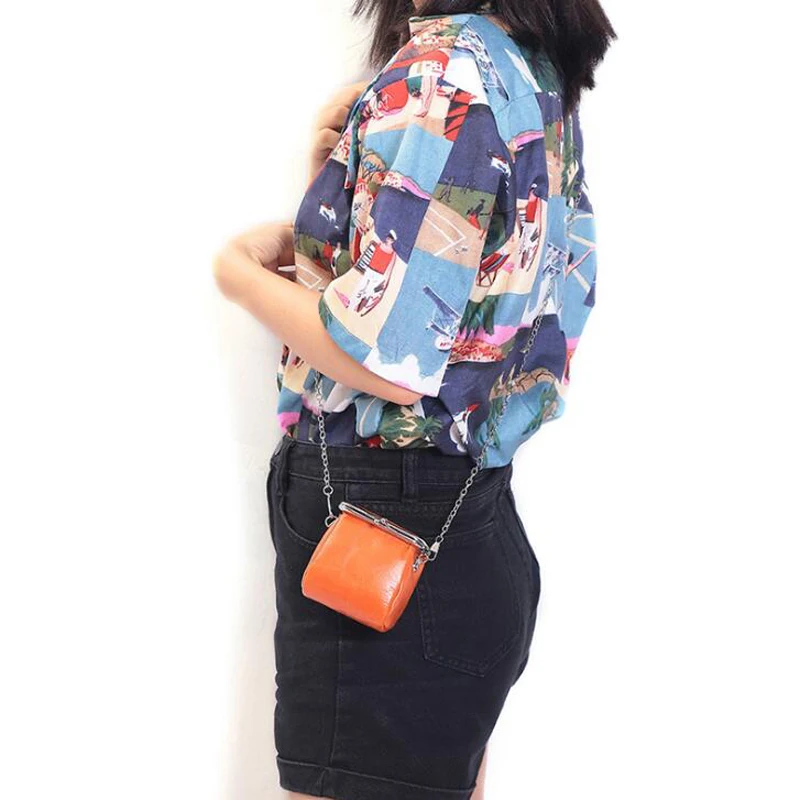 

Mini Colorful Leather Crossbody Bags Purse For Women Phone Coin Lady Chain Travel Shoulder Messenger Handbags