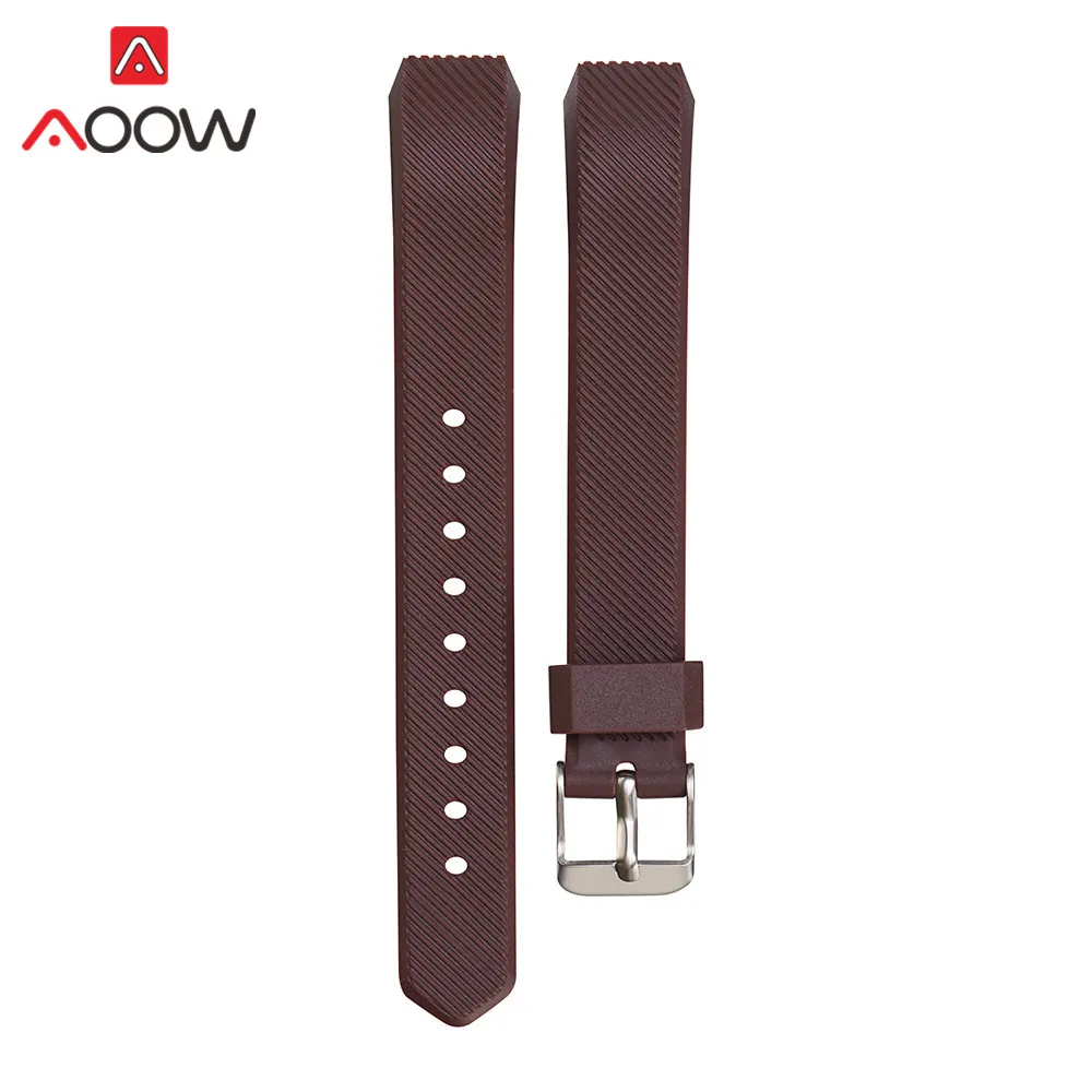 S/L силиконовый ремешок для Fitbit Alta/Alta HR Смарт часы фитнес Спорт Водонепроницаемый замена Браслет ремешок 16 цветов - Цвет ремешка: Brown