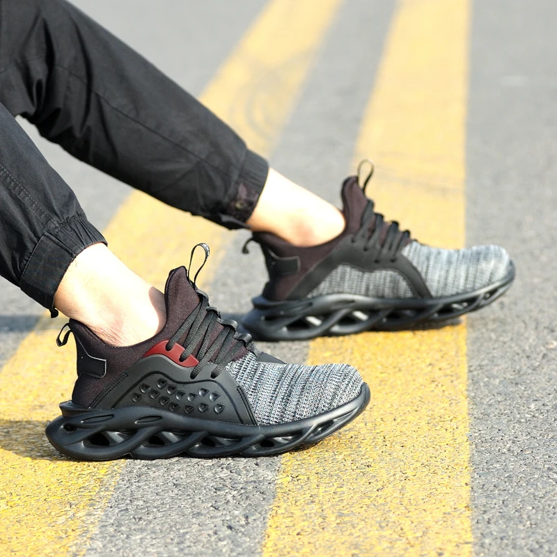 BIMUDUIYU стальной носок Кепка для мужчин летние дышащие ботинки рабочие защита от