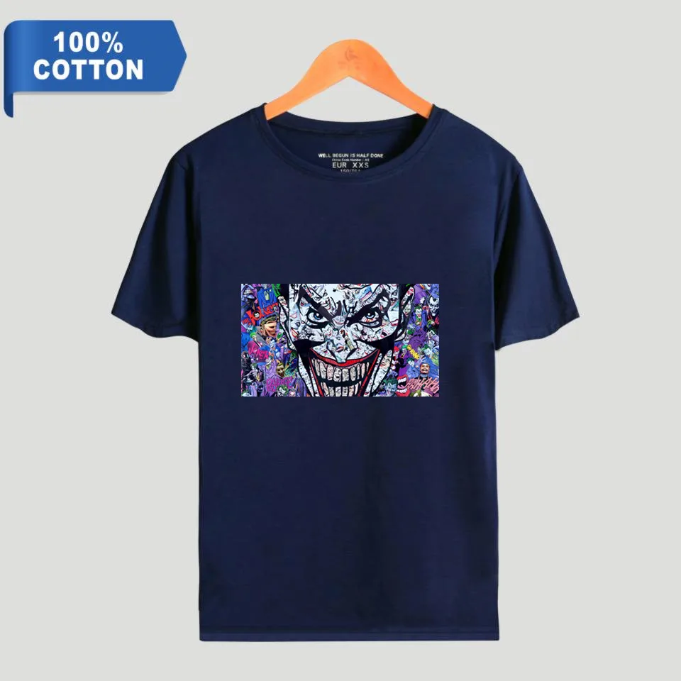 HAHA Joker почему так много футболка летние сексуальные женщины/мужчины смешной
