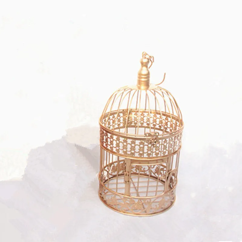 

1PCS European style iron bird cage wedding decoration window decoration bird cage shooting prop bird cage