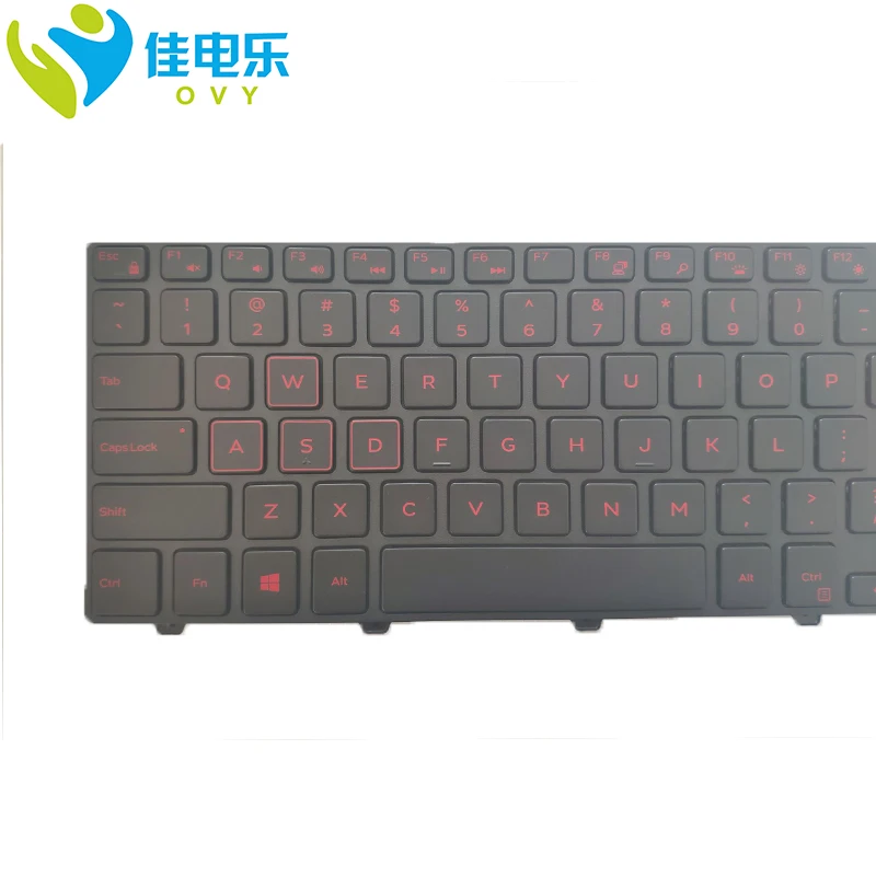 Клавиатура для ноутбука OVY US DELL Inspiron 15 3000 5000 3541 3542 3543 5542 5545 5547 17 с подсветкой