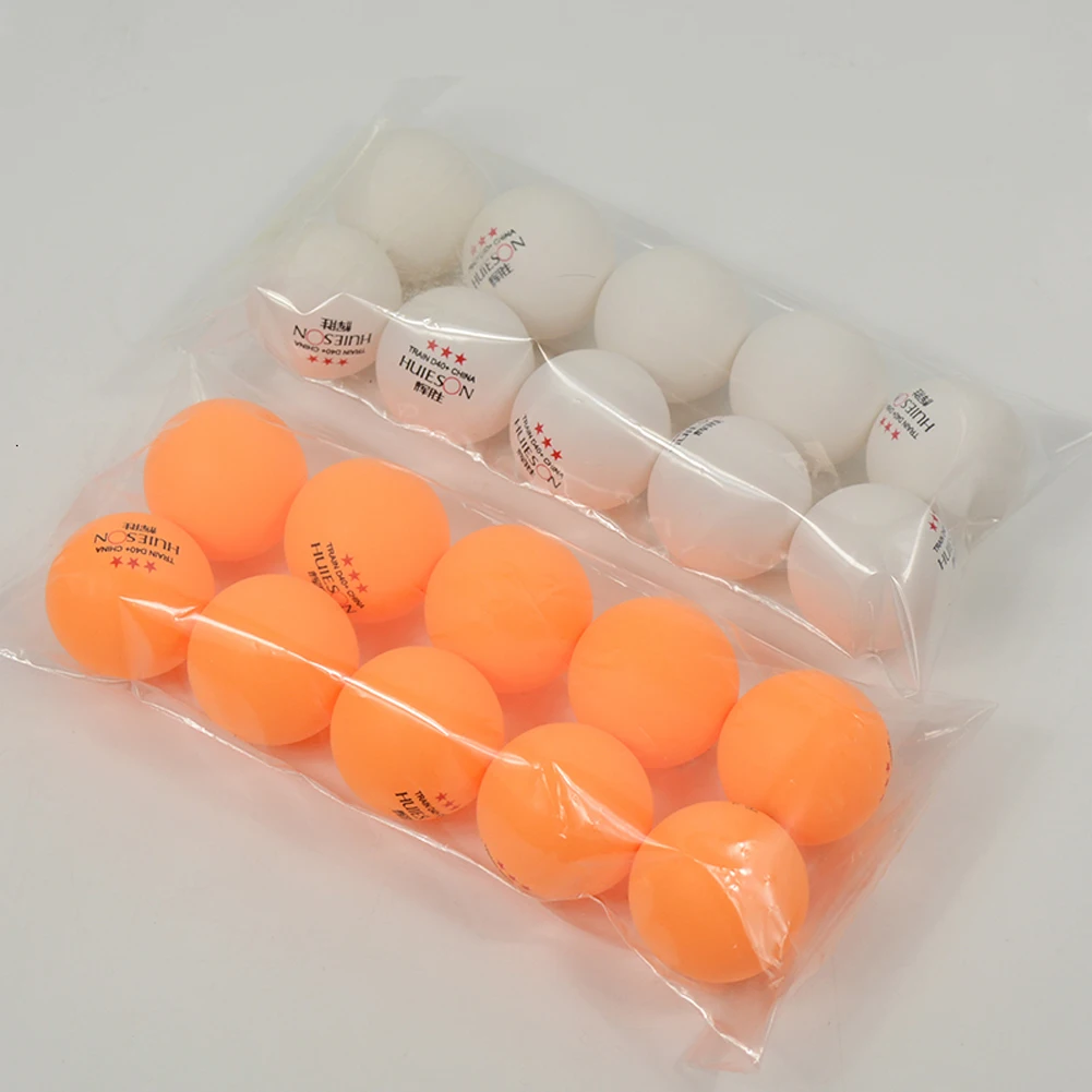 

For HUIESON 10pcs/Bag 3 Star Professional Table Tennis Ball 40mm + 2.9g Ping Pong Balls for Competition,Training Balls