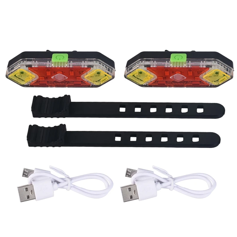 

Задний Фонарь велосипедный Аккумуляторный с зарядкой от USB, 2 шт.