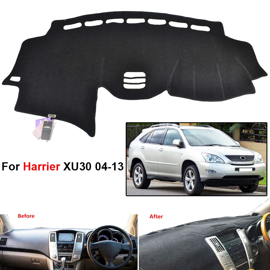 Harrier XU30 04-13 Автомобильный коврик для приборной панели Lexus RX RX330 RX350 RX400h 2004-2009 Toyota Harrier XU30 2004-2013 - Название цвета: Harrier XU30 04-13