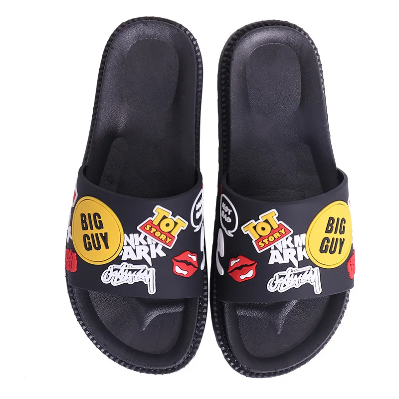 Ванная комната ванна с цветочным узором Босоножки из ПВХ Эффектная женская обувь