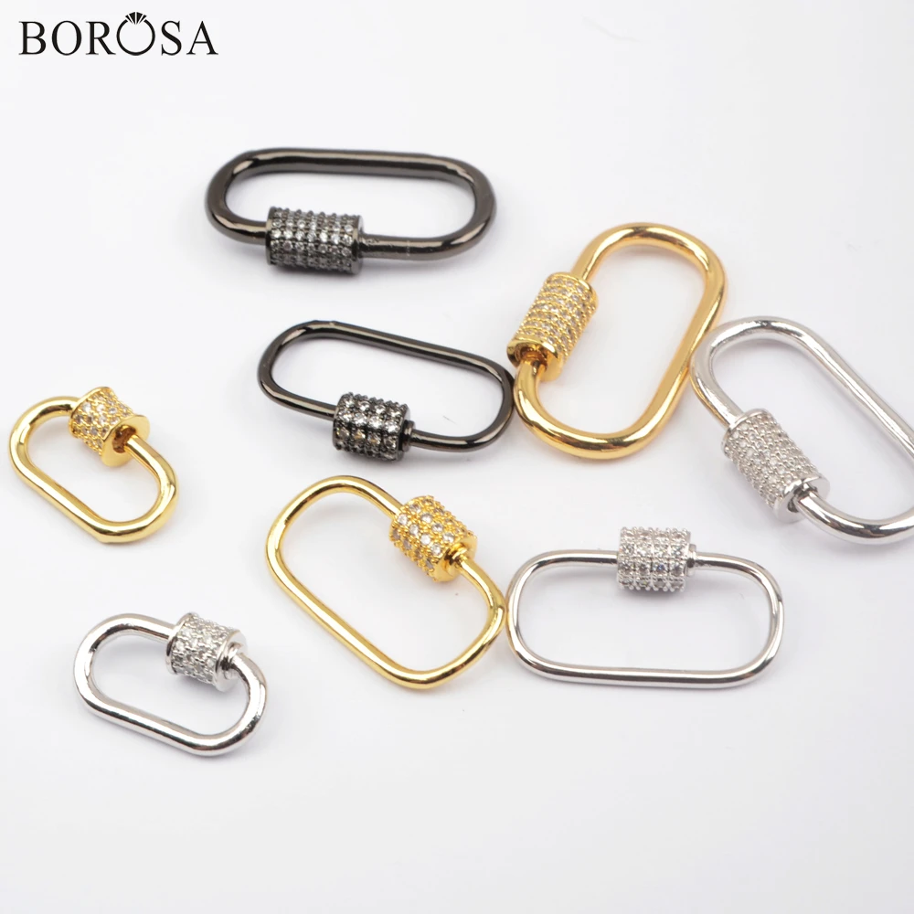 Болтовая застежка BOROSA подвески ювелирные изделия фурнитура золотистого цвета