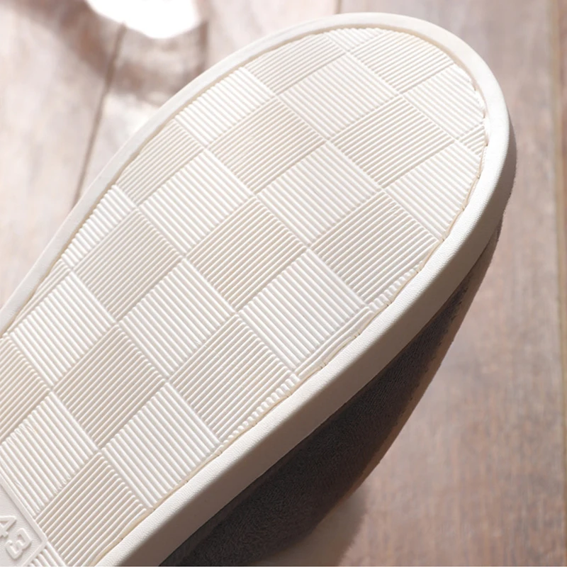 Мужские тапочки Замшевые плюшевые Бархатные Меховые домашние Мягкие на