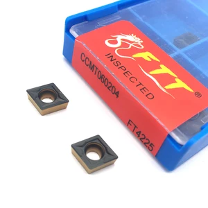 10 шт. CCMT060204 карбидные вставки CCMT09T304 CCMT09T308 CCMT060208 FT4225 внутренние токарные инструменты лезвия токарного станка для стали