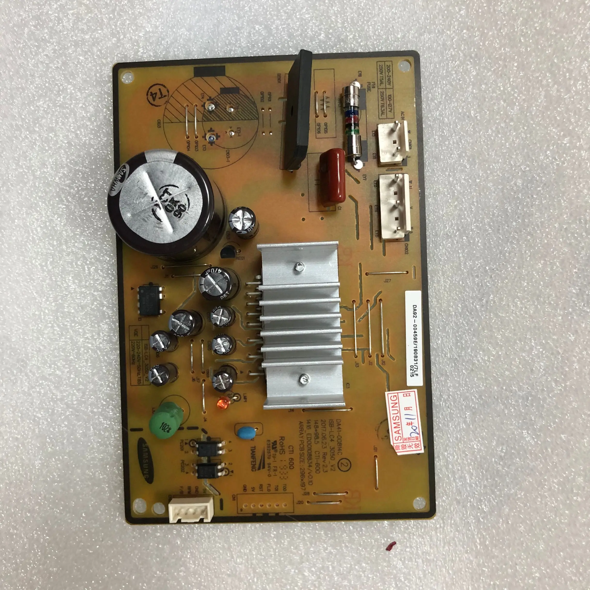 Nova Placa de Energia Original Da4100814a Da92-00459a Da41-00814c Placa de Conversão de Freqüência Geladeira Adaptadores AC/DC