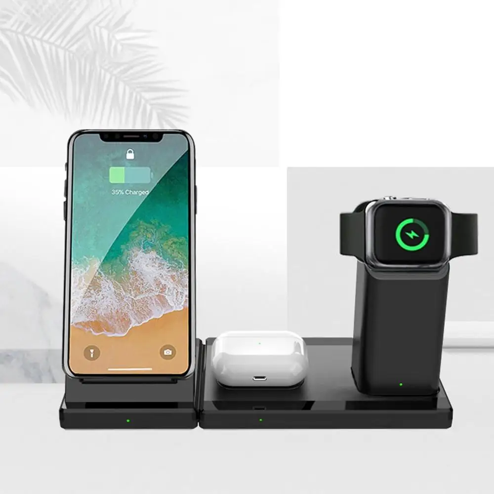 Быстрая зарядка Беспроводная для мобильного телефона Многофункциональный
