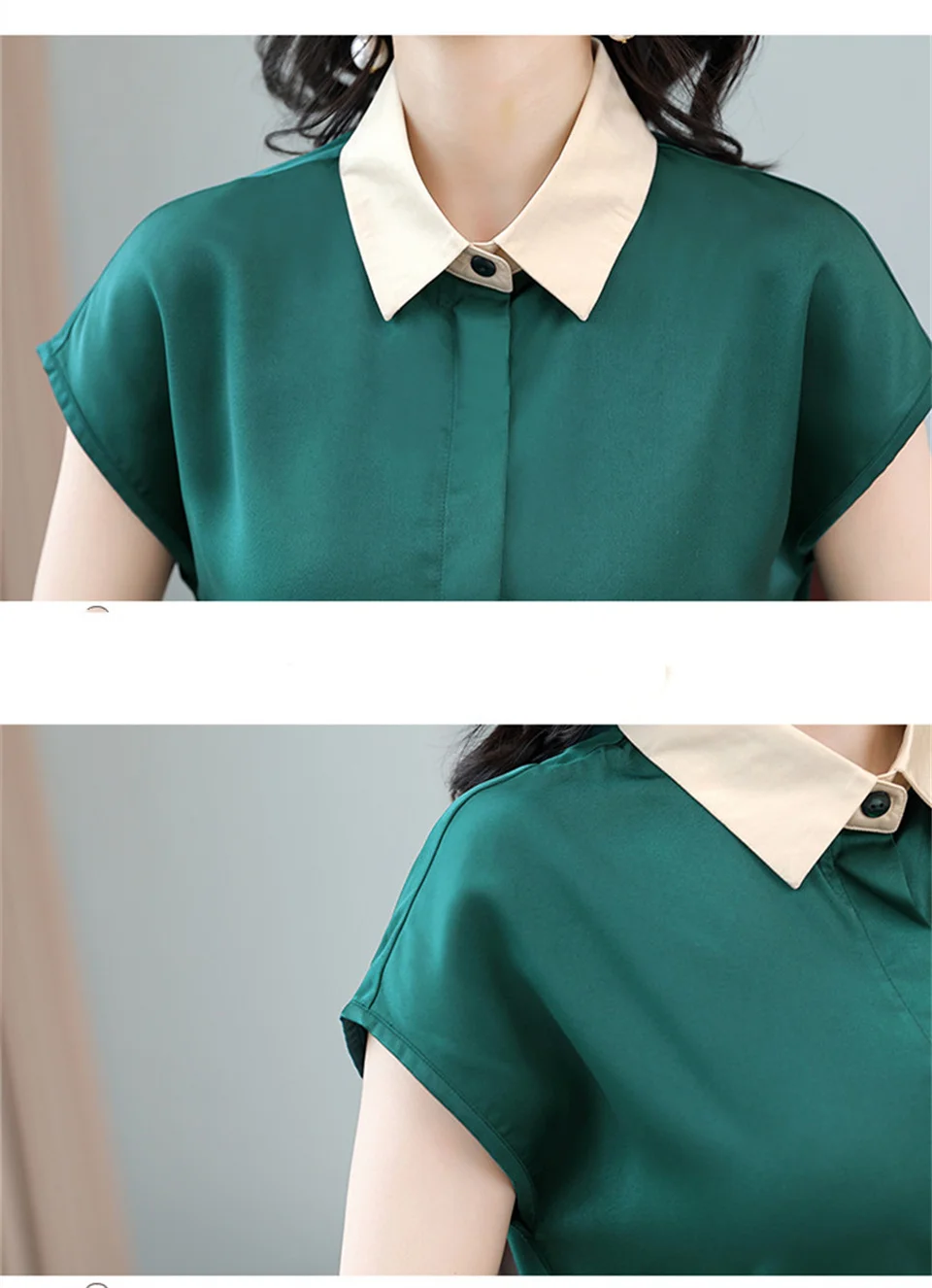 

Summer Loose Women Blouse Solid Satin Silk Office Ladies Shirt Oversize Blouses Tops Feminine Blouses Female Blusas Camisa