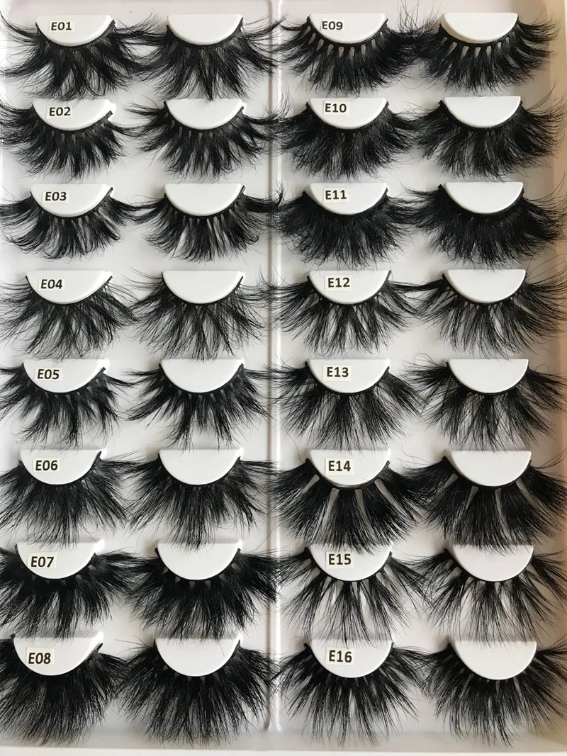 DHL Бесплатная доставка 100 шт 3D норковые ресницы смешанные оптом объемная