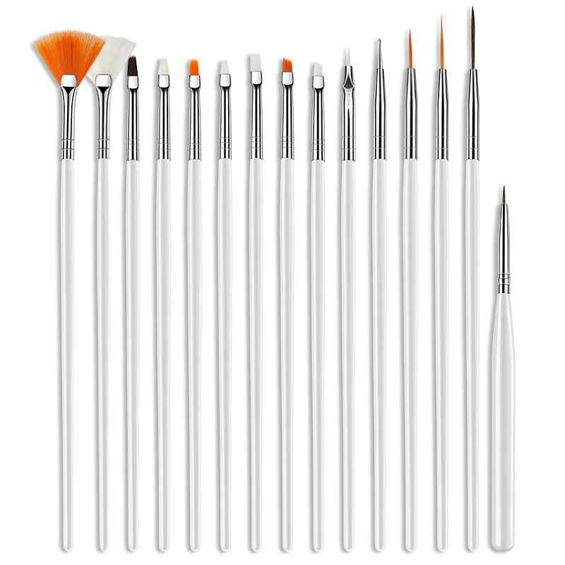 

Manicure Pencil Set 15 sets of nail painting line pens Flower painting light therapy point drilling pen manicure tool