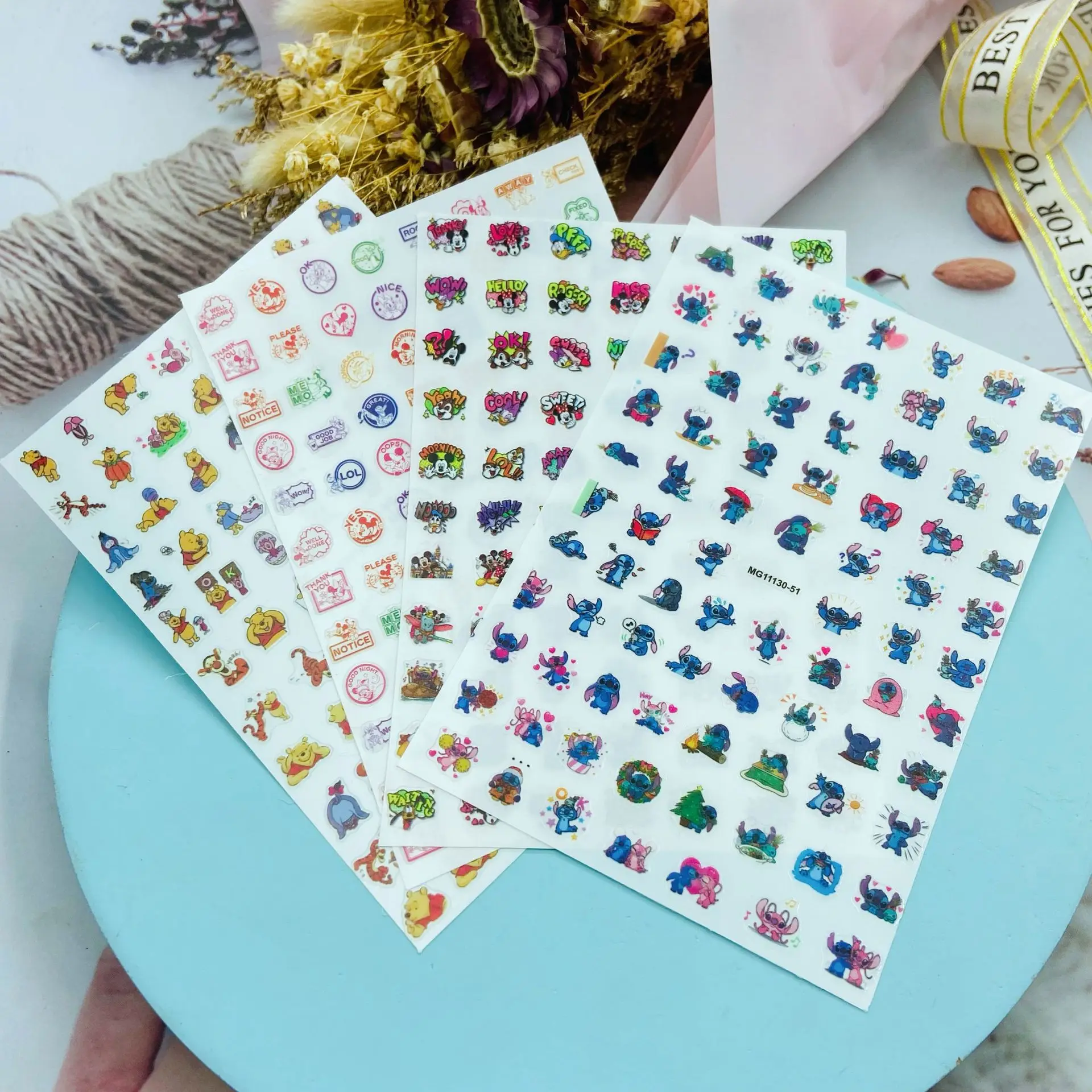 Стильные наклейки для ногтей в японском стиле Новое поступление Стикеры 3d сделай