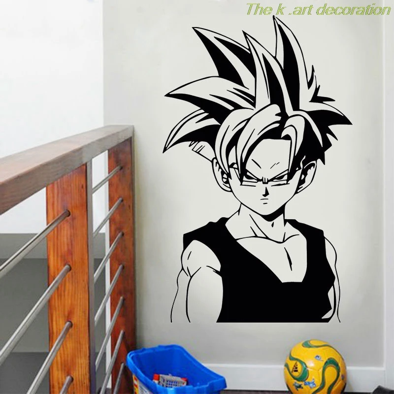 Dragon Ball Z (DBZ) Супер сайян подростковый гохань аниме наклейка поверхности домашнее