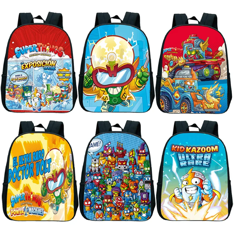 

Super Zings Backpack Kindergarten bag Kids School bag Child Rucksack Super Things backpack Bookbag Preschool Satchel Mochila