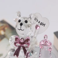 2pcs crystal bear nipple baptism baby shower souvenirs party christening giveaway gift wedding favors and gifts for guest