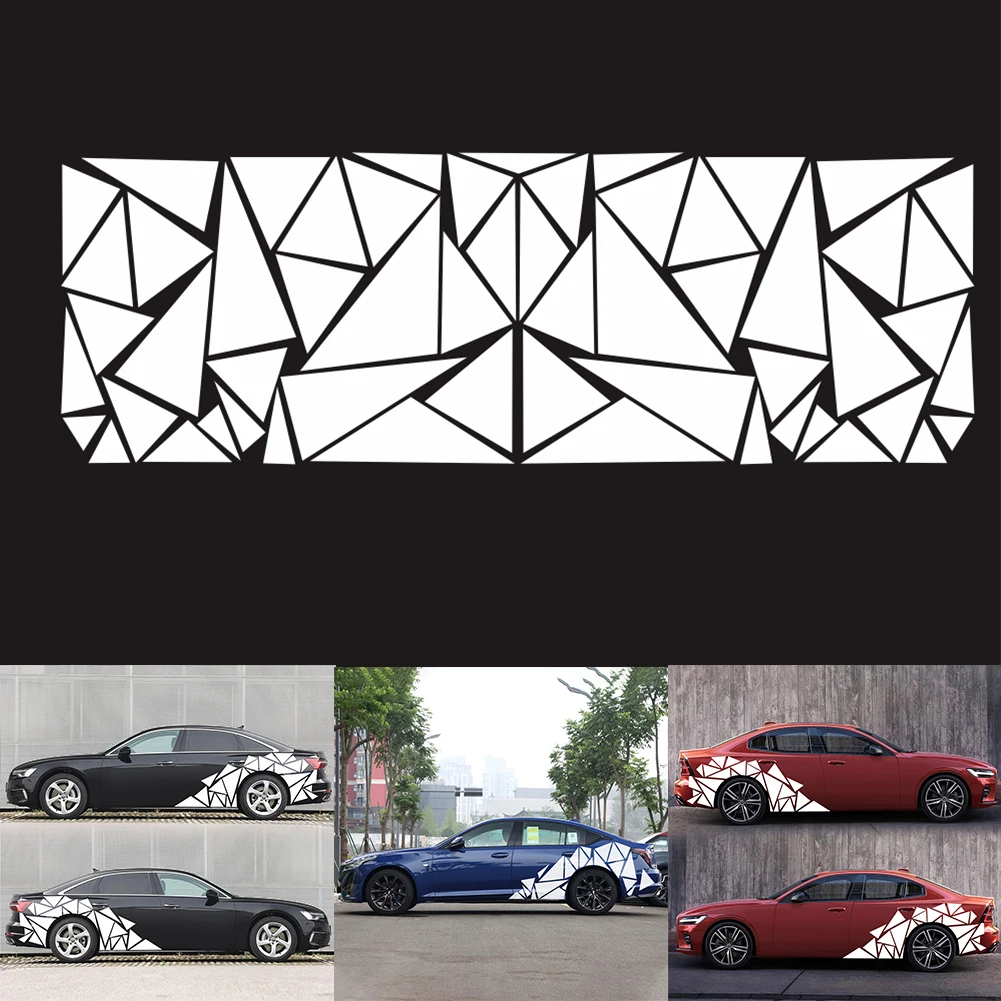 

1Pcs Car Sticker Marks Freestanding Design Triangle Graphics Decal Sticker Universal Car Stickers Auto Side Body Decor Sticker