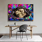 DDWW современная поп Фиолетовая Сумка для денег уличное искусство холст культура деньги стиль холст картина для домашнего декора Настенный художественный плакат