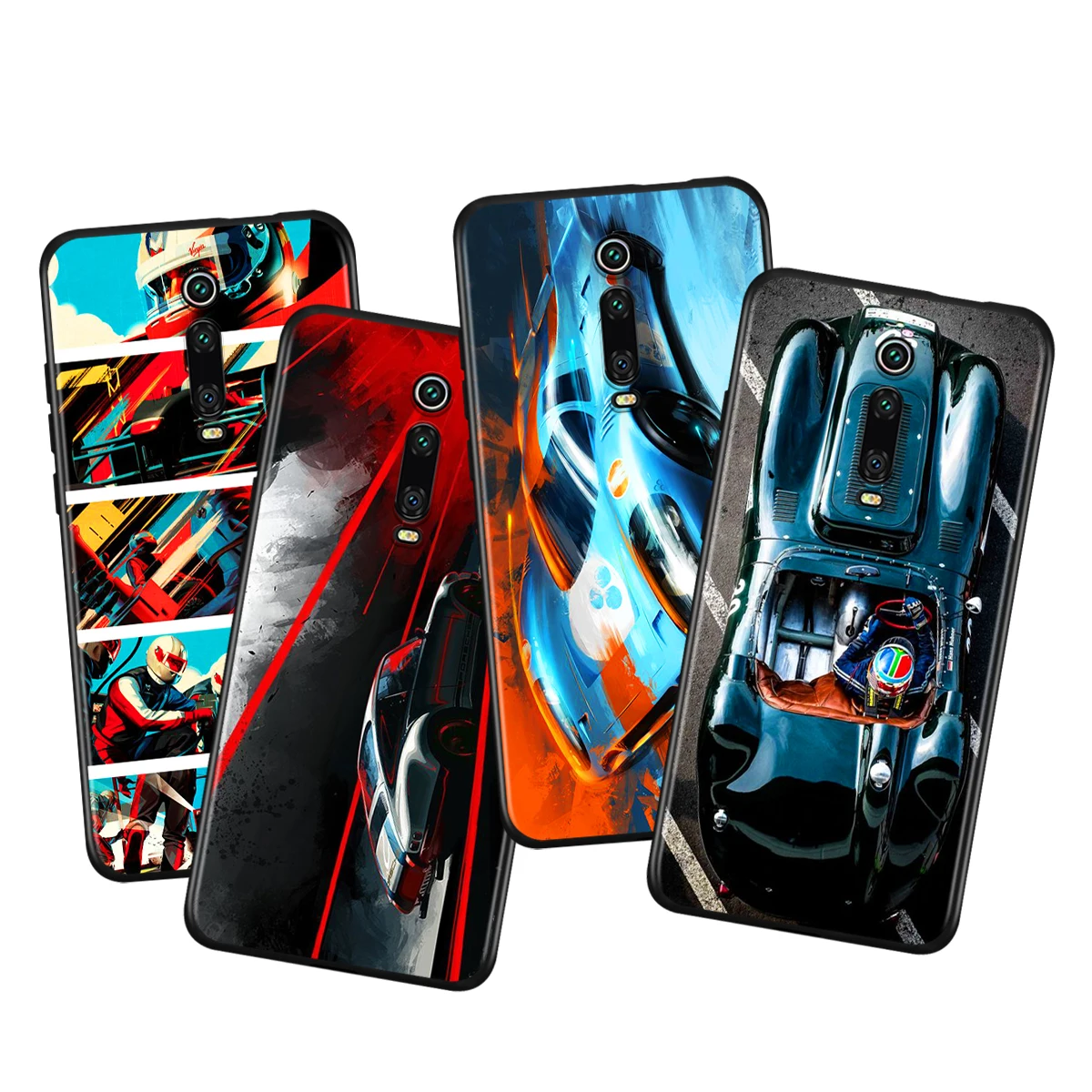 

Cool Cartoon Racing car For Xiaomi Redmi 9i 9T 9A 9C 9 8A 8 GO 7 7A S2 Y2 6 6A 5 5A 4X Prime Pro Plus Black Phone Case