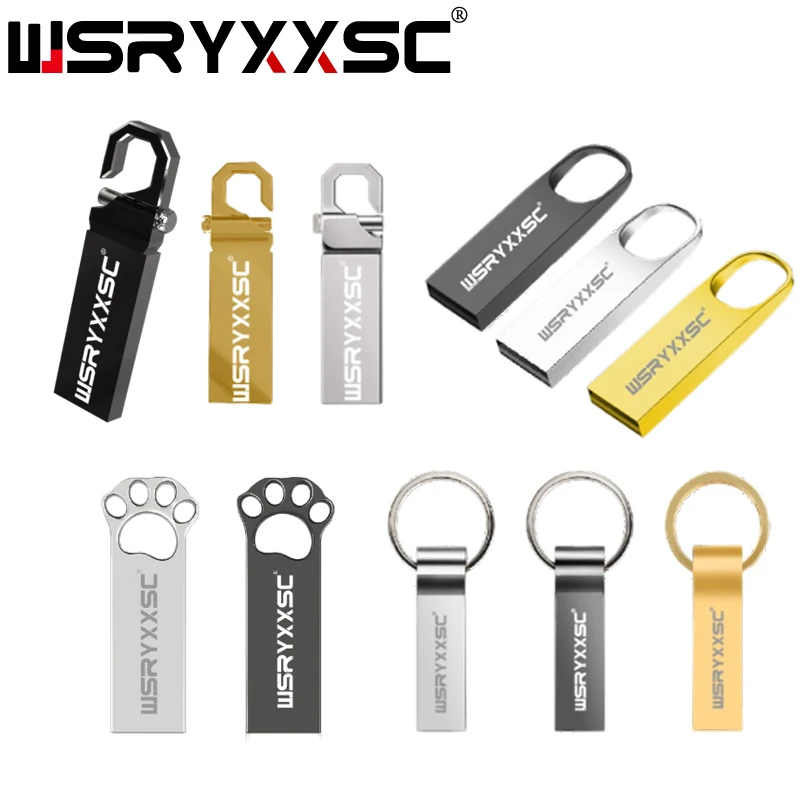 Wsryxxsc карту флэш-памяти с интерфейсом usb Водонепроницаемый флэш-накопитель 64 ГБ 32