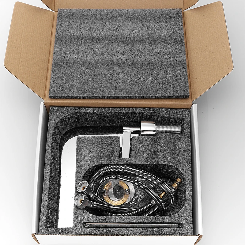 ELLEN смеситель для ванной комнаты с горячей и холодной водой Черный кран на палубе