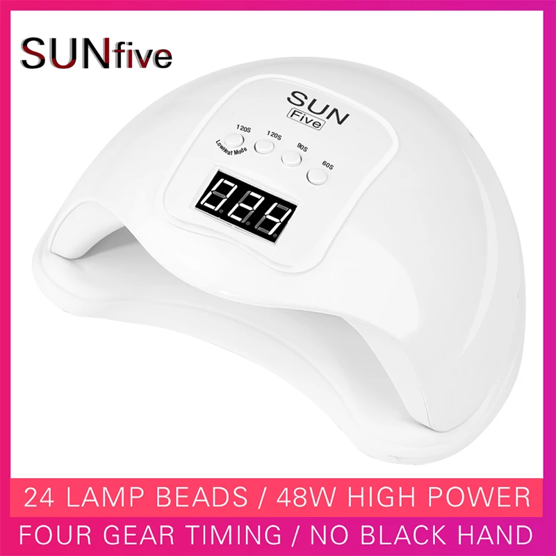 

Gel UV Light LED Nail Lamp Nail Polish Dryer 4 Mode Timer Setting for Nails Art Fingernails Toenails Home Salon STTX889