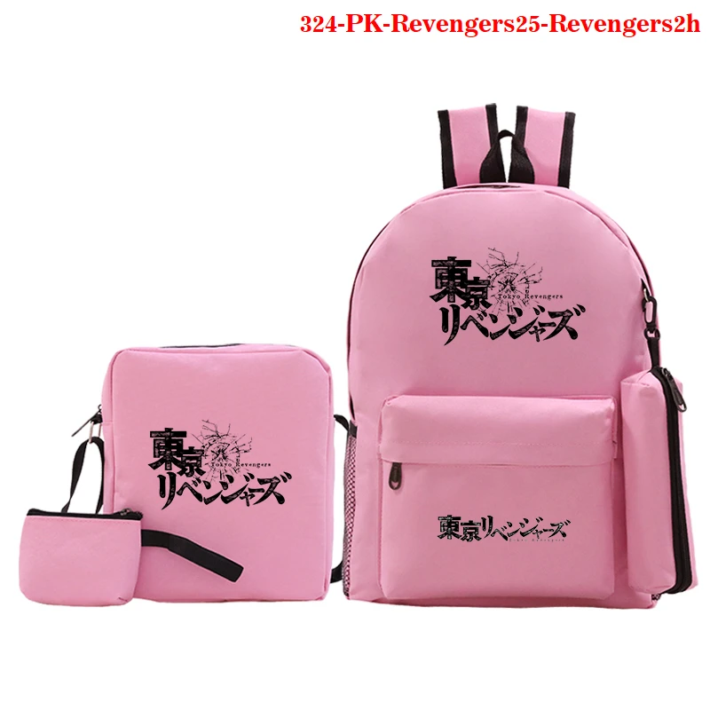 fashion backpack tokyo revengers anime print backpack men laptop bagpack school bags with pencil bag for teenager daily rucksack free global shipping