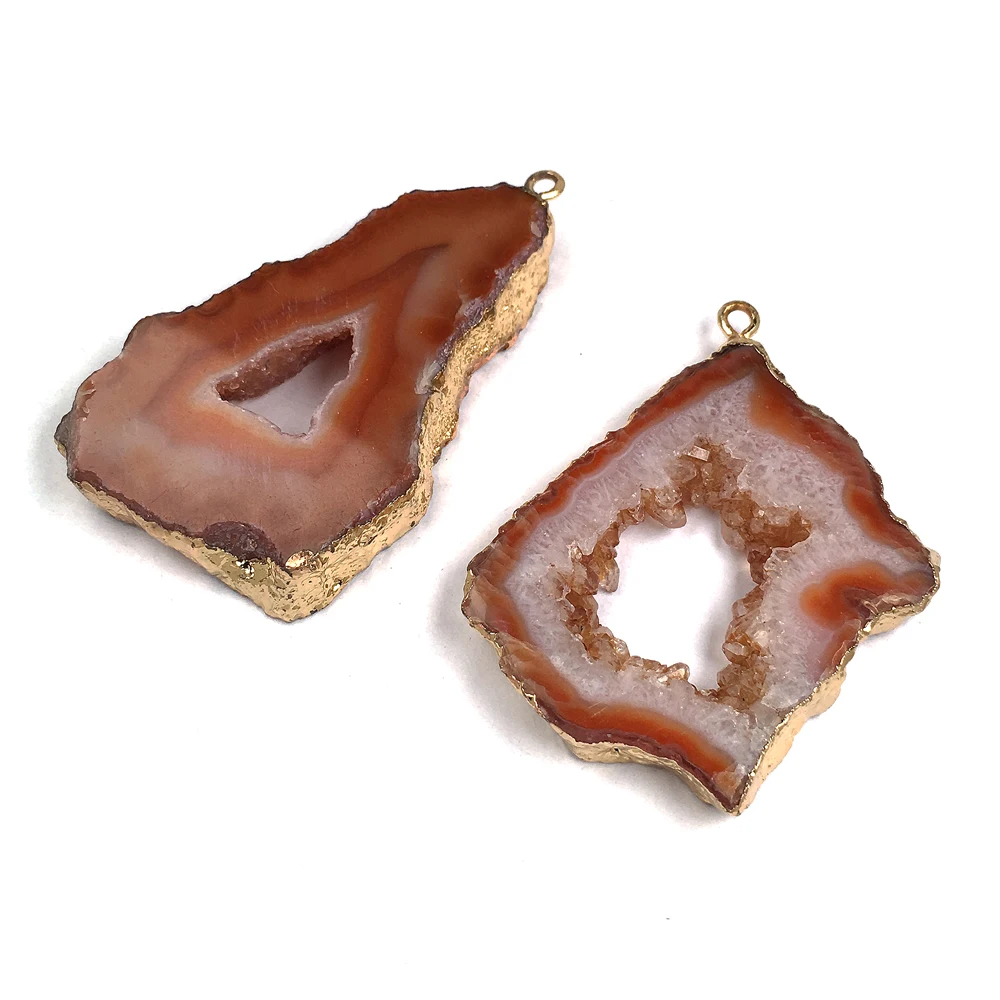Натуральный камень агаты кулон неправильной формы кварцевый для изготовления