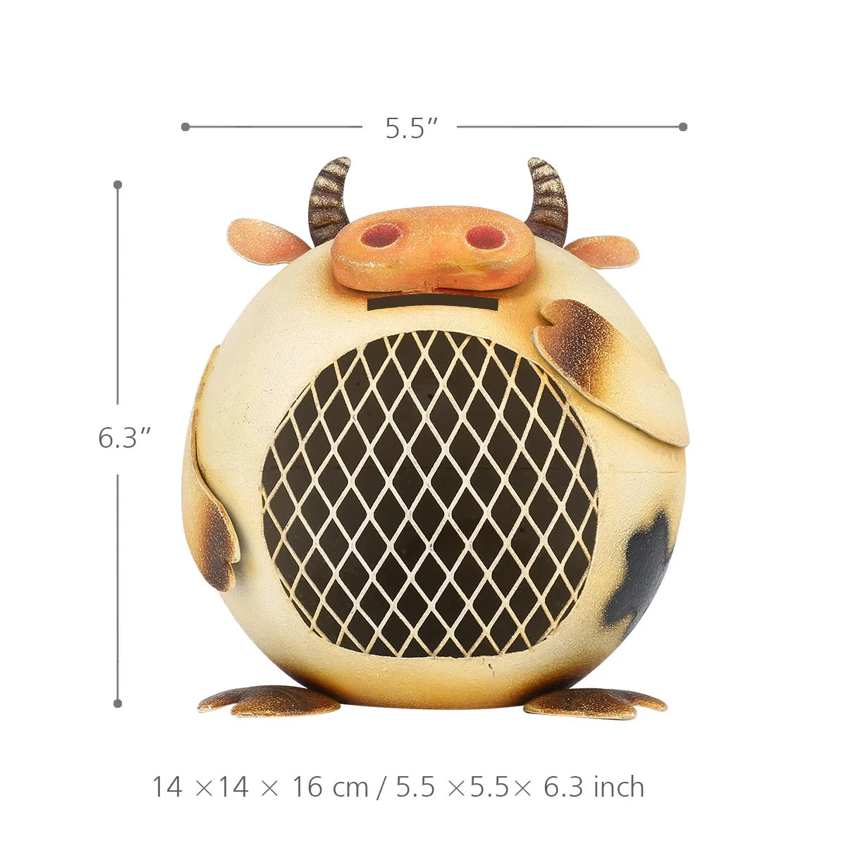 

Owl Shaped Piggy Bank Coins Storage Box Metal Coin Money Saving Box Jar Home Decoration Figurines Craft Christmas Gift For Kids