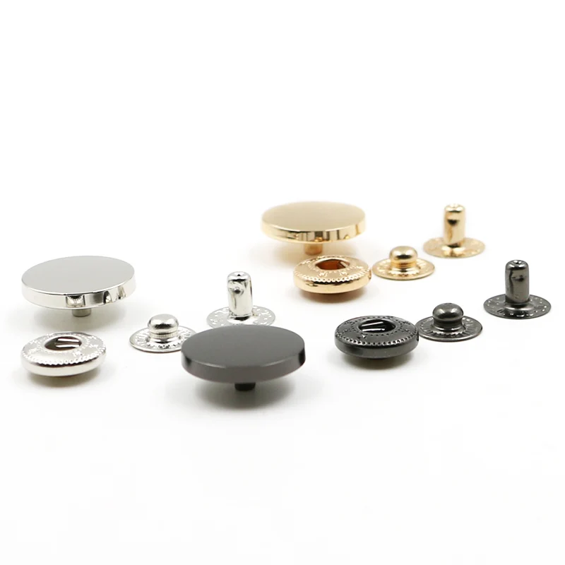 10 компл./упак. цинковый сплав застежки кнопки Пресс серьги гвоздики швейная