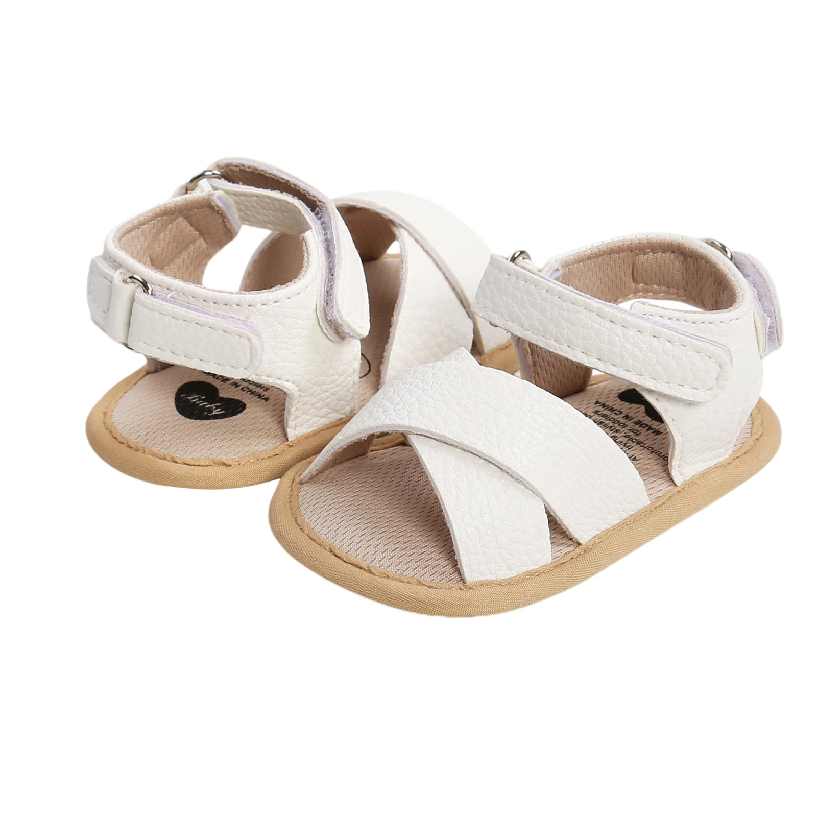 Сандалии для малышей и детей мягкая кожа нескользящая резиновая подошва уличные