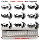 Ресницы норковые объемные, 3060100 шт., накладные ресницы для макияжа шт.