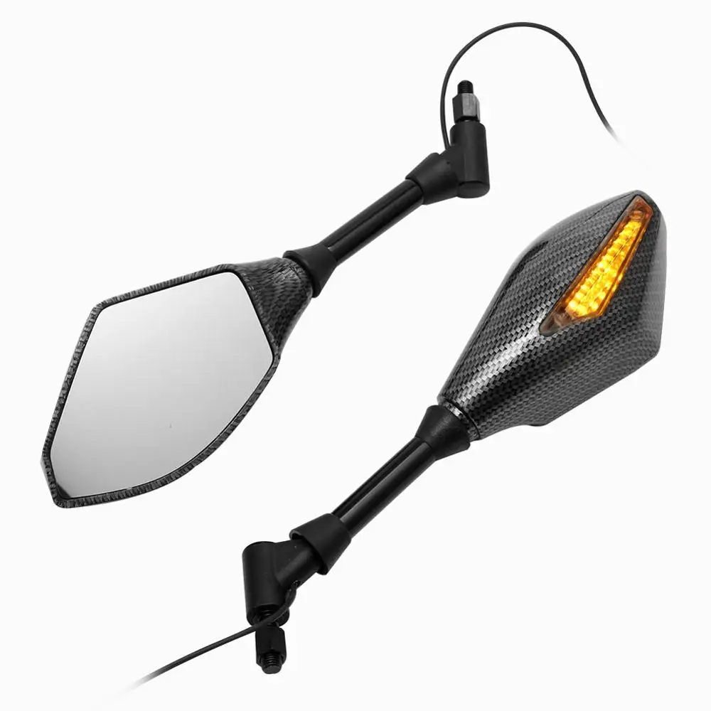 Universal LED Turn Signal Indicator Light Rearview Side Mirrors Motorcycle 10mm For Honda Suzuki Kawasaki Yamaha Ducati BMW | Автомобили и