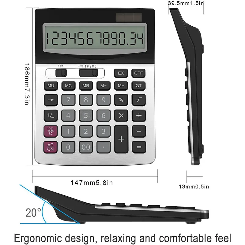Настольный калькулятор Nworld с 12 значным стандартным функционалом компьютерные