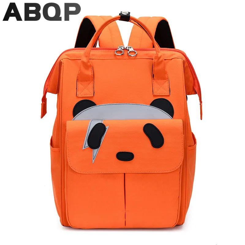 

ABQP Candy Color School Girl Backpack Waterproof Oxford Laptop Backpack Bags For Women Animal Printed Large Backpack Women