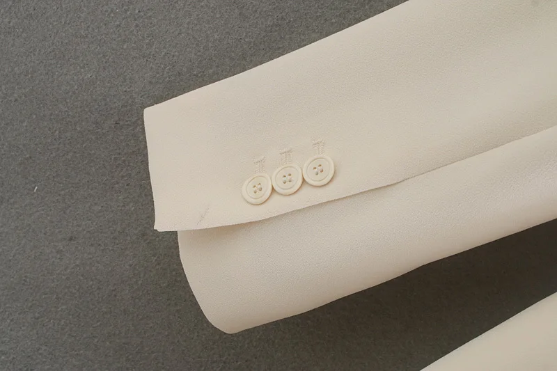 

ZA Women 2021 Fashion Office Wear Double Breasted Blazer Coat Vintage Long Sleeve Pockets Female Outerwear Chic Tops