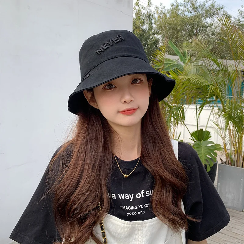 

Women Summer Hat Simple Foldable Korean Version Floppy Girls Fashion Sun Hat Beach UV Protect Travel Bucket Hats Lady Cap Female
