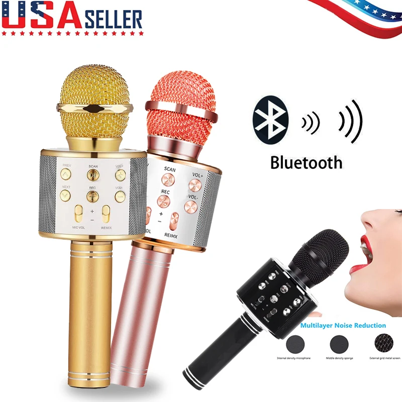 Беспроводной микрофон TIPTOP профессиональный ручной для караоке музыкальный