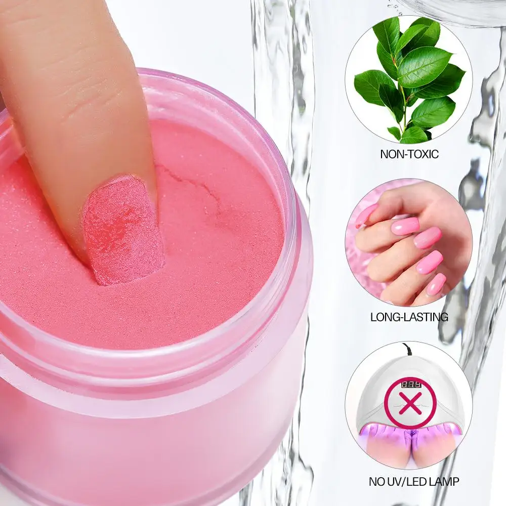 Modelones красный цвет погружающийся порошок для дизайна ногтей наборы Блестящий