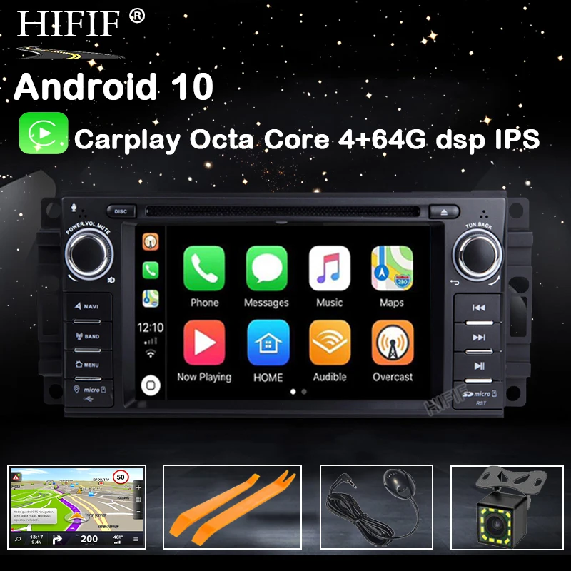 DSP 6 2 &quot8 Core Android 10 OS специальный автомобильный DVD плеер для Jeep Patriot 2009 2011 Chrysler 300C 2008