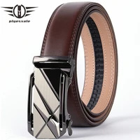 plyesxale fashion designer men belts famous brand genuine leather male belt luxury black coffee automatic buckle ceinture b72