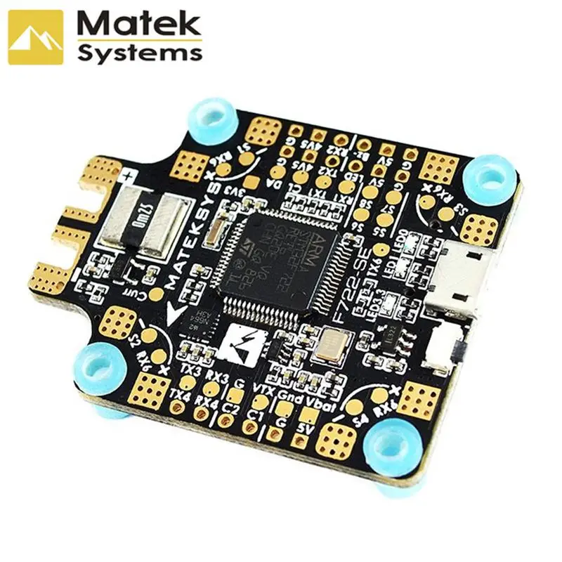 

MATEK F722-SE MPU6000 Dual Gryo PDB OSD 5V/2A BEC Current Sensor Blackbox AIO F7 Flight Controller for RC FPV Racing Drones