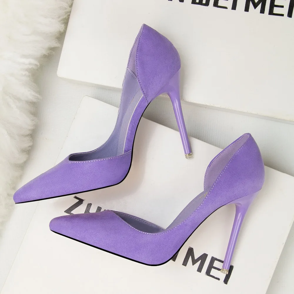 Новые женские синие туфли лодочки на высоком каблуке 9 5 см Роскошные Scarpins цвет