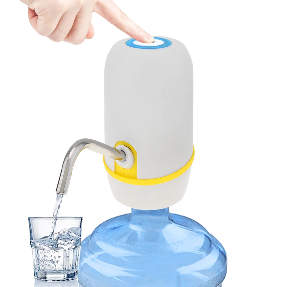 White-4 ZILU дозатор воды для дома, usb зарядка автоматический Электрический водяной насос Портативный питьевой бутылки Посуда для напитков переключатель инструменты - Цвет: White-4