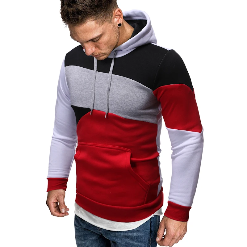 Мужская толстовка с длинным рукавом CYSINCOS брендовая капюшоном большие размеры 2019