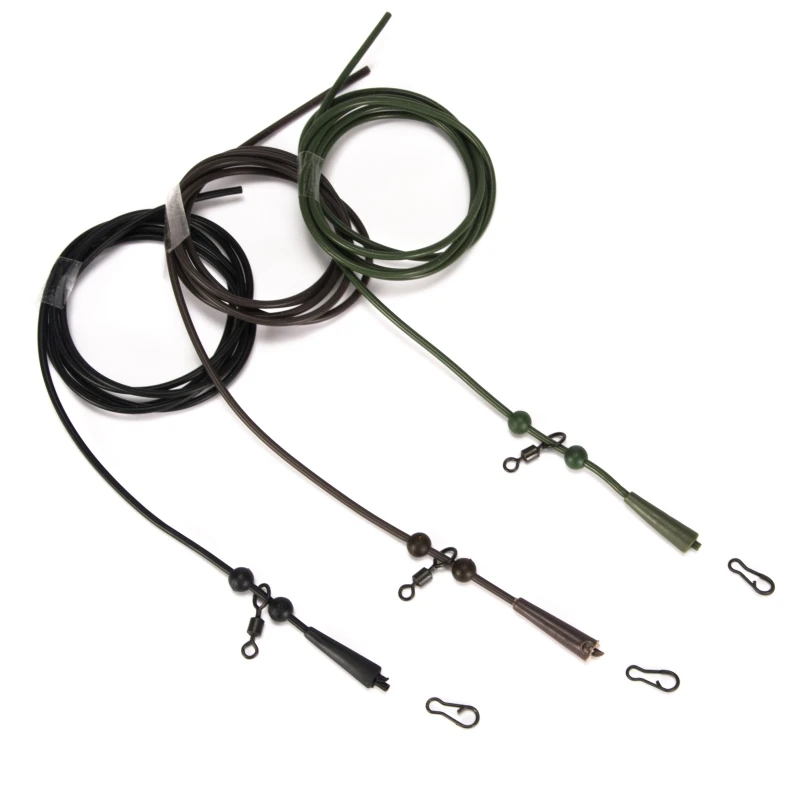 

Carp Fishing Accessories Set Helicopter Rig Tubing Sleeves Tail Rubber Chod Rig Bead Chod Rig Roling Swivel Clips Kit 1Set=6PCS