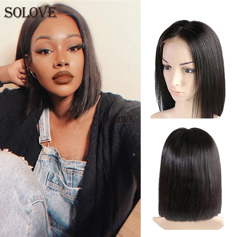 

Bob Lace Front Wigs 13X4 Human Hair Wigs 613/Red/Blue/Black/Purple/Pink/Yellow Ombre Short Bob Wigs Human Hair Wigs