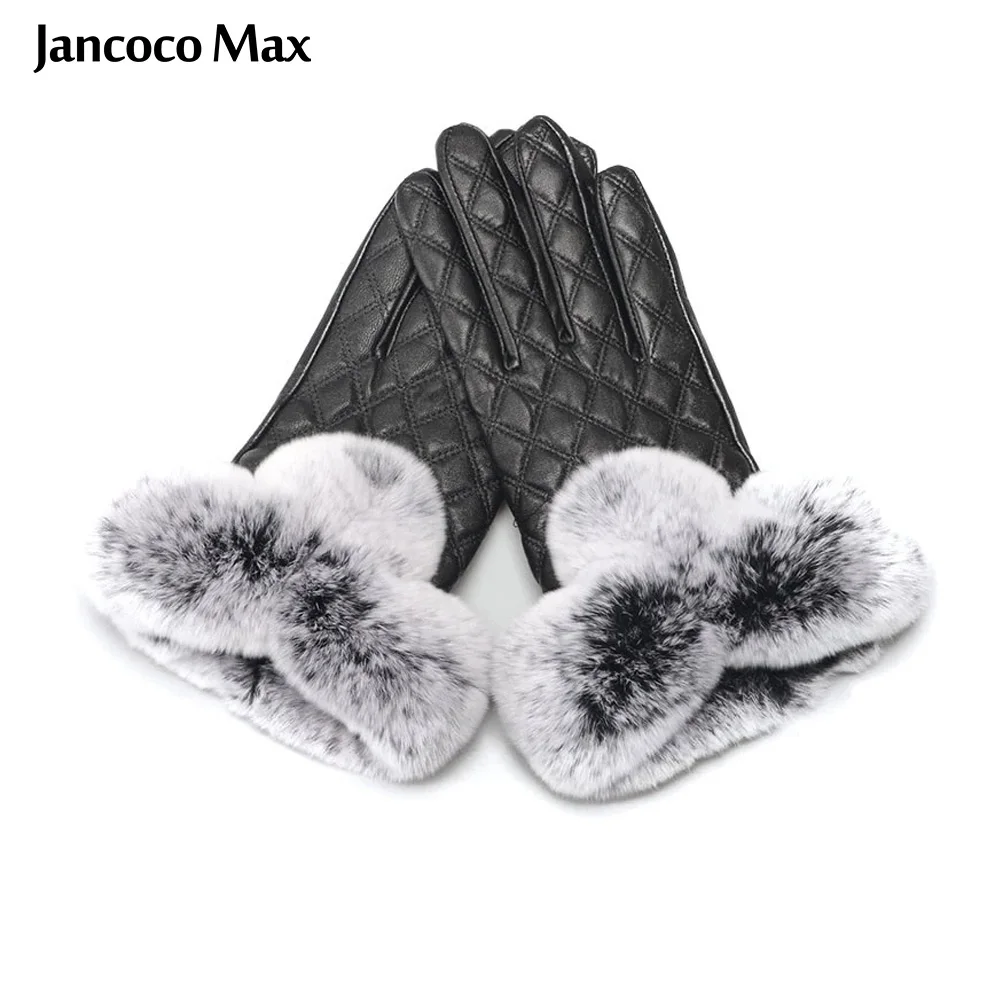 Женские перчатки для сенсорного экрана Jancoco Max зимние женские из натуральной